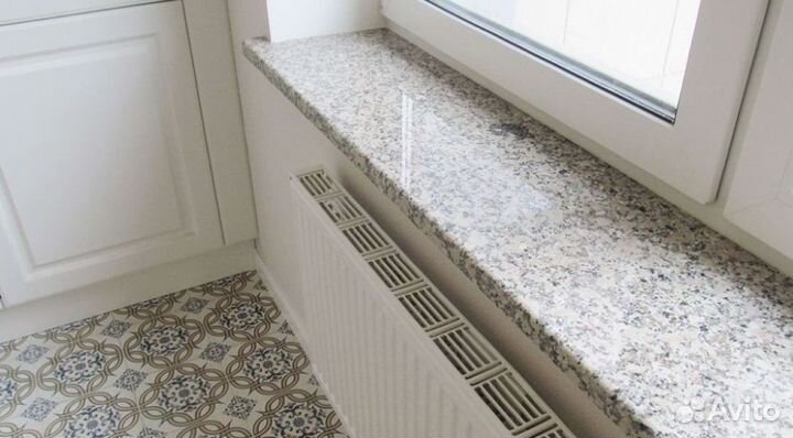 Подоконник из искусственного камня для дома