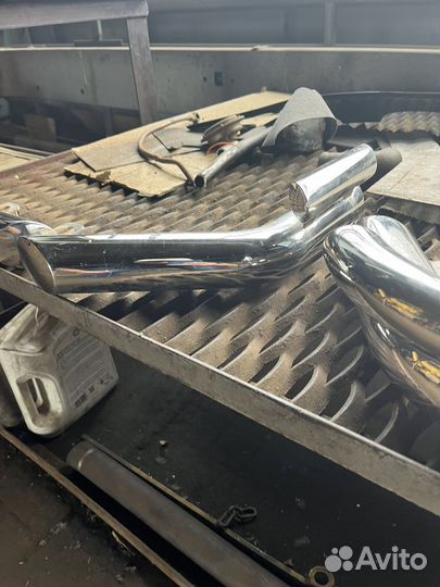 Защита заднего бампера