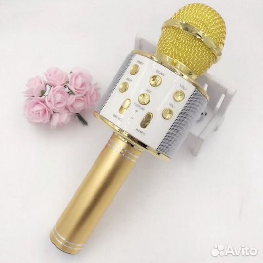 Караоке микрофон Wster WS-858 Золото