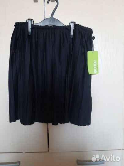 Юбка-плиссе, новая, широкая талия