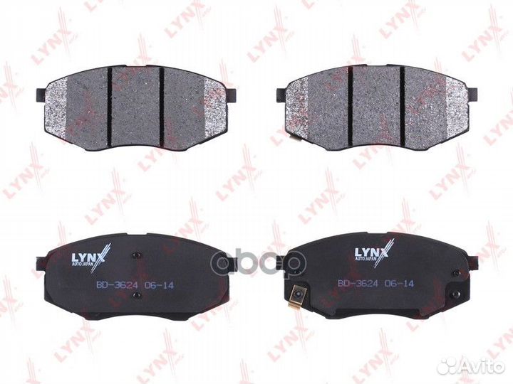 Колодки тормозные дисковые перед BD3624 LYN