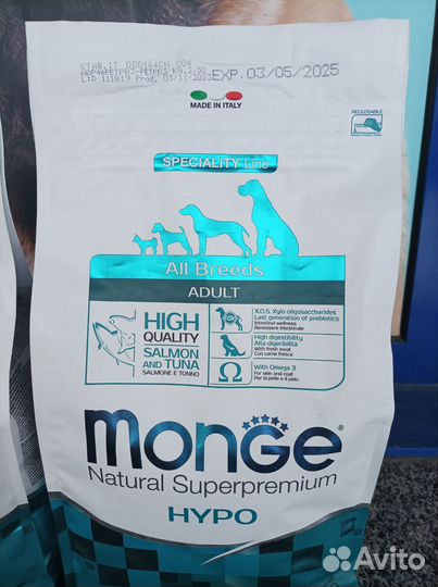 Корм для собак monge