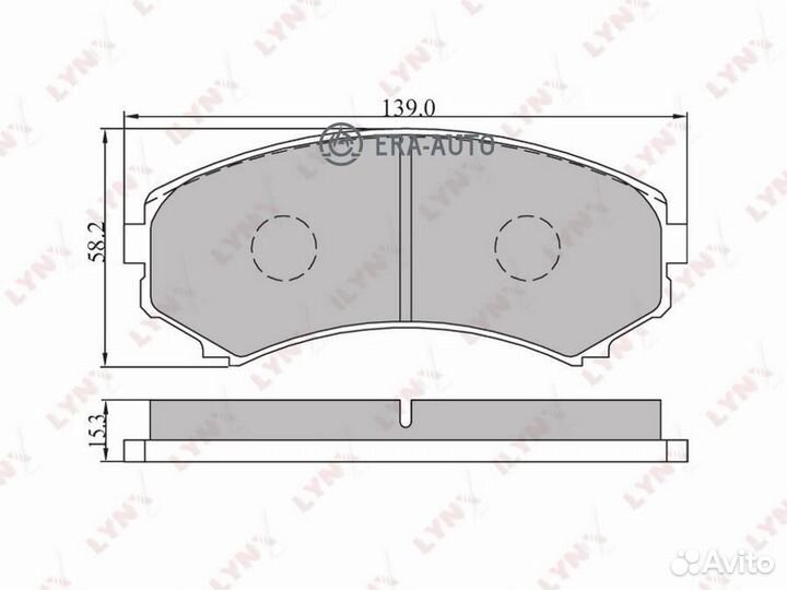 Lynxauto BD5506 колодки дисковые передн.\mazda Mpv