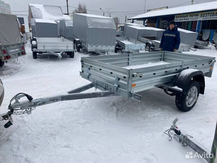 Прицеп легковой 2,45 на 1,23 от мзса. Фаркопы