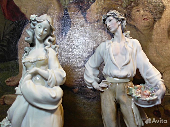 Capodimonte.Armani.Девушка.Парень.Статуэтка.Италия