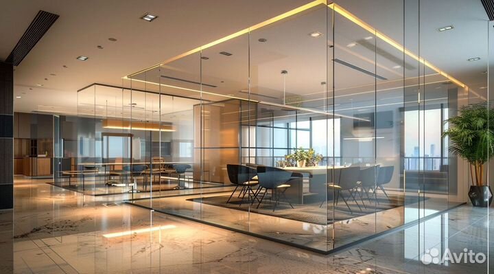 Стеклянная перегородка любой дизайн