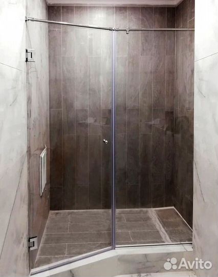 Стеклянные перегородки в душевую