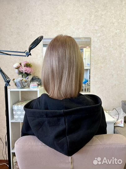 Наращивание биопротеиновых волос