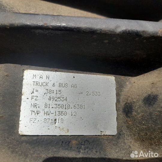 Редуктор заднего моста Man Tgx 18.440 дизель 2016