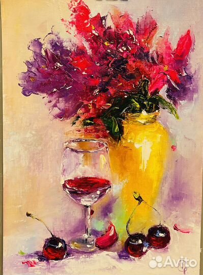 Натюрморт с черешне