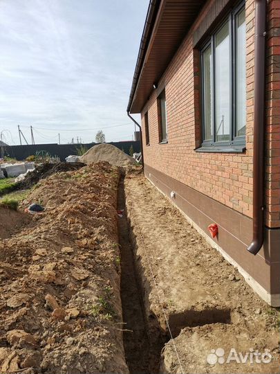 Дренаж участка, ливневка, отмостка