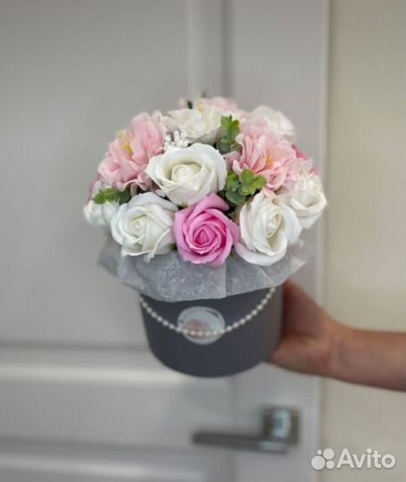 Букет из мыльных роз