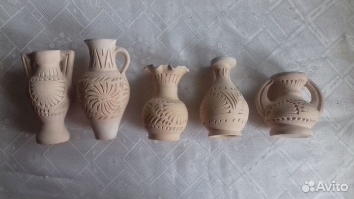 Набор глиняных миниатюр
