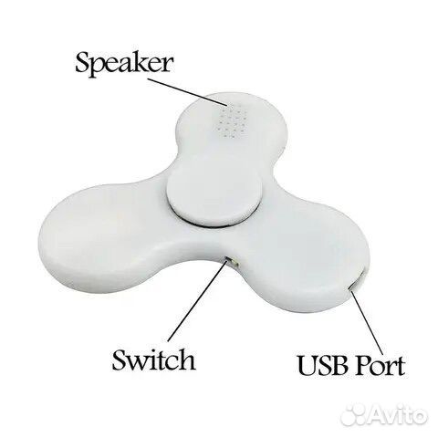 Спиннер с bluetooth-динамиком и подсветкой