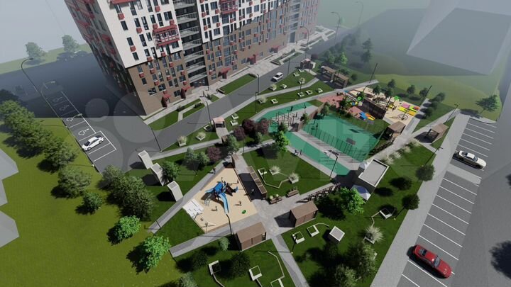 1-к. квартира, 48,9 м², 9/16 эт.