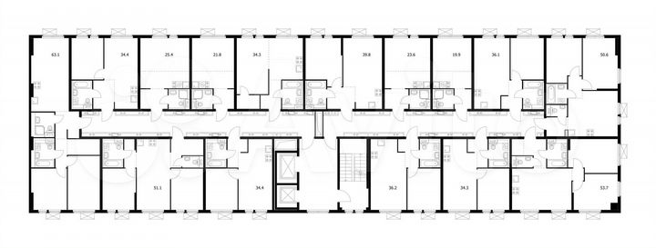 2-к. квартира, 63,1 м², 11/15 эт.