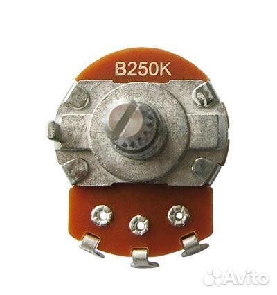 Потенциометр для электро гитары, бас 250к - 500к