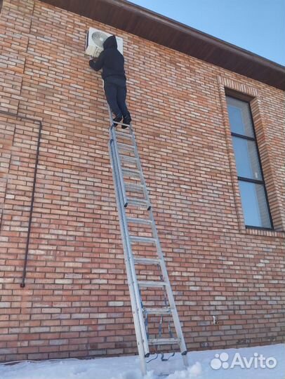 Установка кондиционера продажа готовой трассы