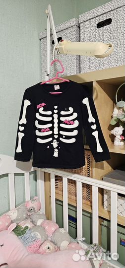 Кофта со скелетом флуоресцентная