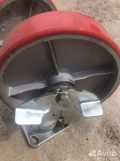 Колёса для тележки с тормозом