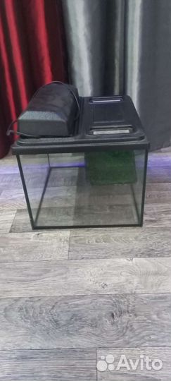 Акватеррариум для черепахи,25 литров,с островком