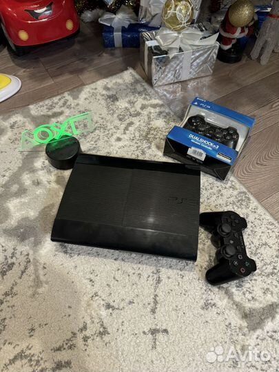 Sony playstation 3 super slim 500Gb 2 джоя 60 игр