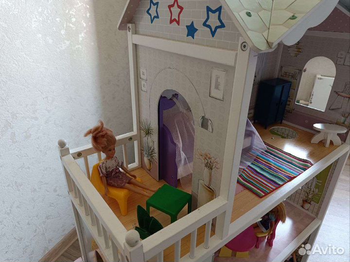 Домик кукольный с наполнением