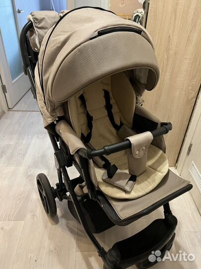 Коляска 2 в 1 adamex Cristiano Cr-245 бежевая