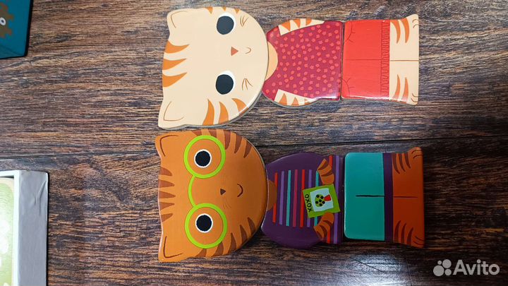 Пазлы djeco Забавные одежки Mixacat