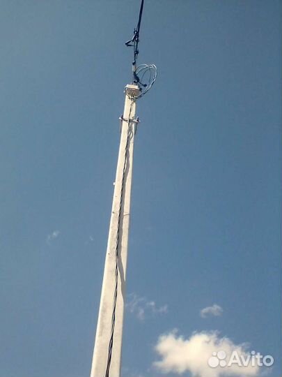 Столб под электричество монтаж 220в 380в