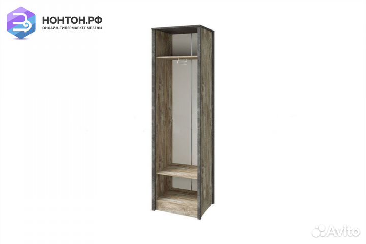 Пенал Амели дуб юкон / бетон темный