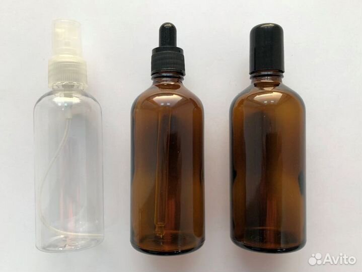 Бутылка 100 мл пластик /стекло арома химии масла