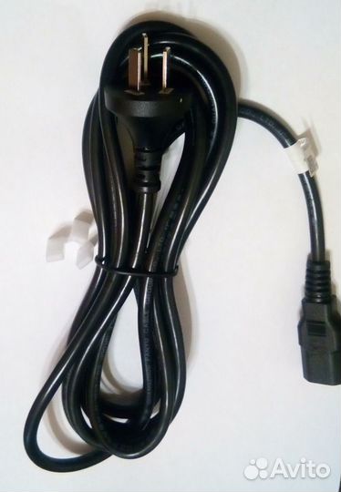 Кабель питания, вилка 3 плоских контакта