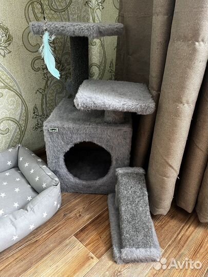 Домик для кошки с когтеточкой