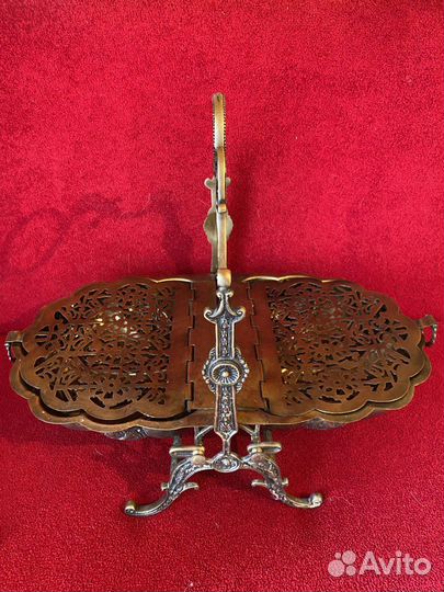 Ваза шкатулка, металл