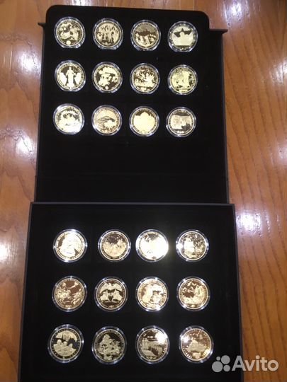 Коллекция медалей 24 шт. «Воинская Слава России»