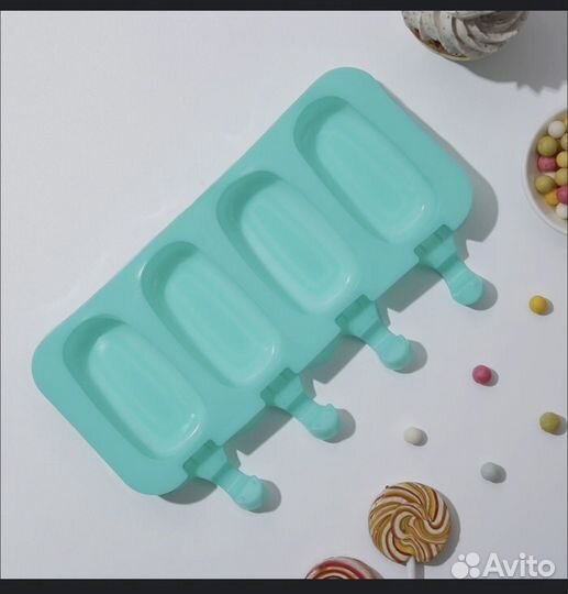 Форма силиконовая для мороженого Эскимо