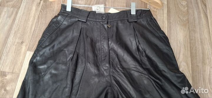 Кожаные брюки женские 46 48