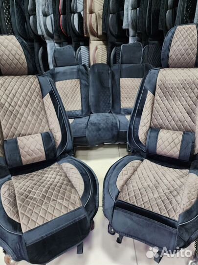Чехлы на сиденья из Алькантары на весь салон