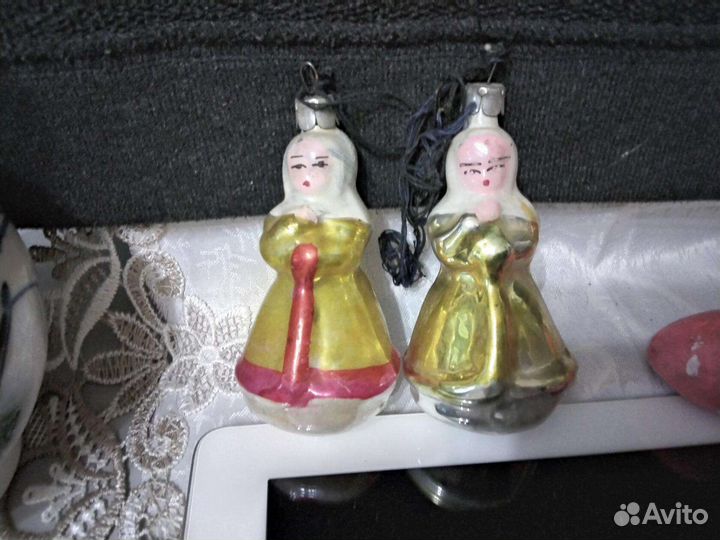 Елочные игрушки СССР на прищепке