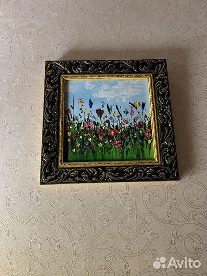 Картина маслом цветы