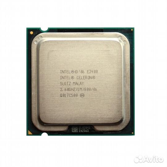 Процессор сокет 775 Intel Celeron Dual-Core E3400 2,6/1/800 slgtz, oem