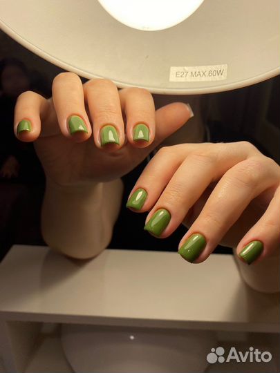 Наращивание ногтей, гель лак