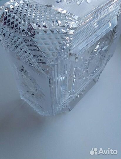 Хрустальная конфетница СССР Ваза для цветов