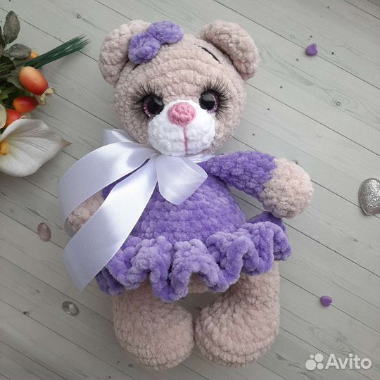 Вязаный мишка. Подарок ребёнку