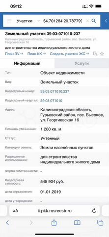 Участок 12 сот. (ИЖС)