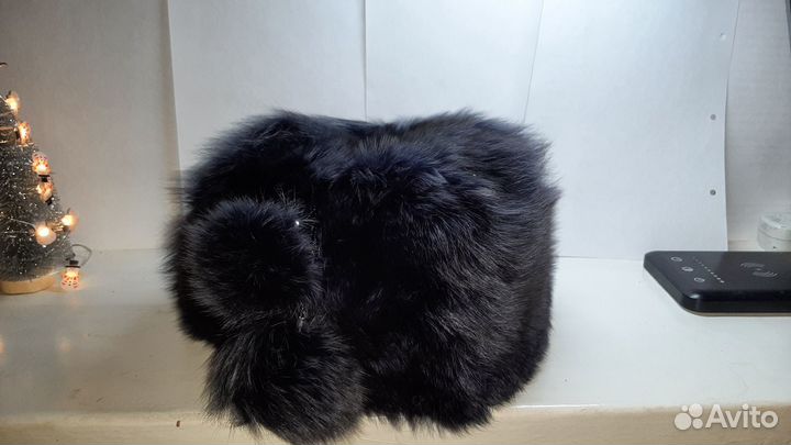 Шапка зимняя меховая женская песец