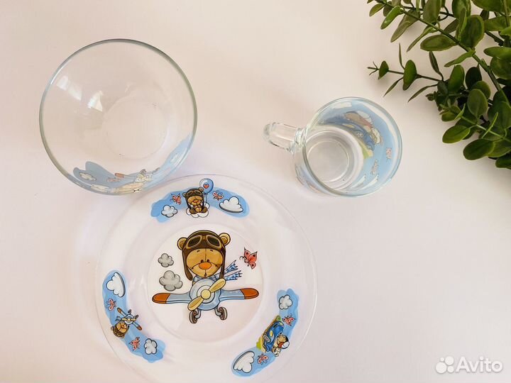Набор детской посуды новый