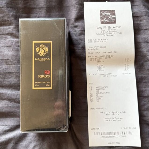 Mancera Red Tobacco 120ml Оригинал