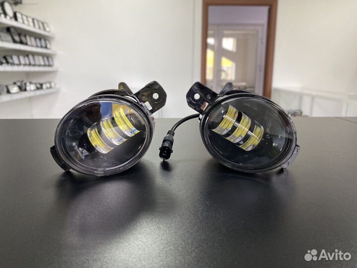 Диодные LED птф 2 режима на Nissan (AL)